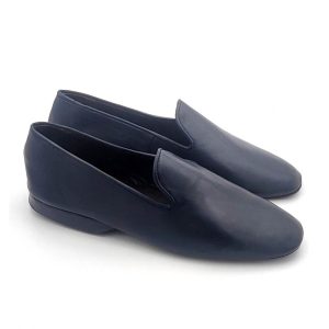 Zapatilla en napa piel con suela silenciosa para hombre