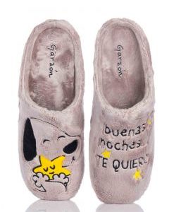 Zapatilla Para Casa Descalza Estampado De Perrito De Buenas Noches