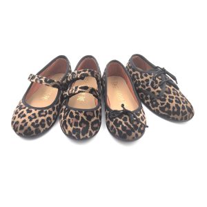 Merceditas Respetuosa En Leopardo Con Cierre De Hebilla Y Suela Blandita