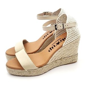 Alpargata Cuña Hebilla Piqué