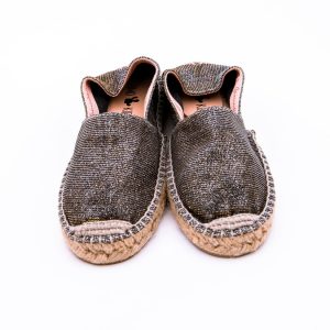 Alpargata cerrada metalizada