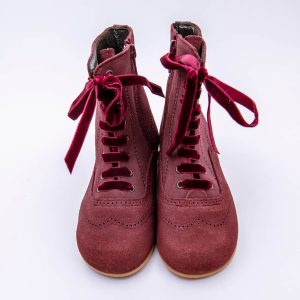 Bota Pascuala Cordón Y Cremallera Ante Hamiltom