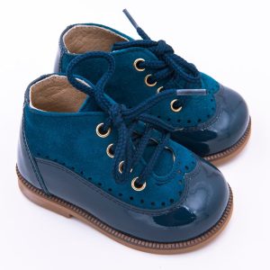 Botita Cordón Ante y Charol