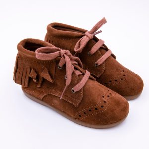 Bota Flecos Cordon Serraje