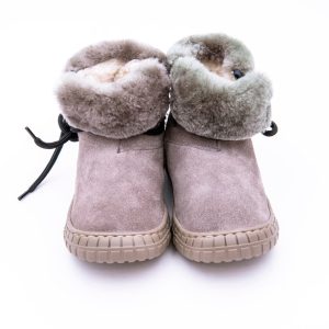 Bota Cremallera Cordón Borreguito Serraje