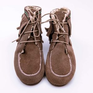 Bota Flecos Cordon Serraje