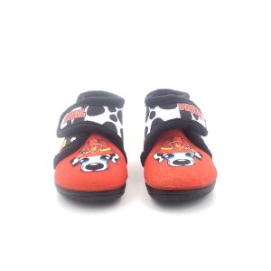 Botita para casa de velcro con suela antideslizante con dibujos de la patrulla canina