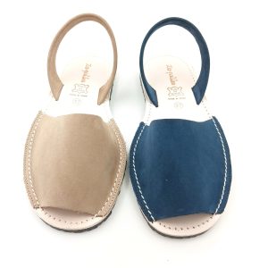 Menorquina o avarca Barefoot RESPETUOSA en napa piel blandita