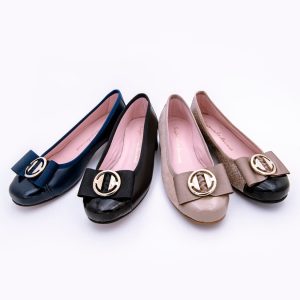 Parisina Tacón Lazo Piel Punta Charol