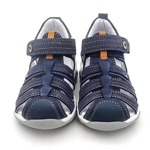 Sandalia Tiras Velcro Piel