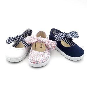 Zapatillas tipo bamba Lona Lazo Vichy o Flores