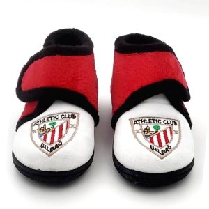 Zapatilla botita para casa motivo ATHLETIC DE BILBAO con cierre de velcro y suela antideslizante