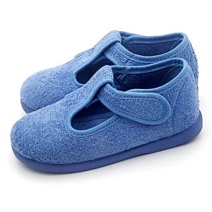 Zapatilla en toalla algodon con cierre de velcro