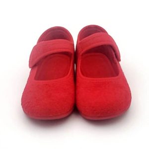 Zapatillas Para Niña Tipo Mercedita En Toalla Con Cierre De Velcro Y Suela De Goma Antideslizante
