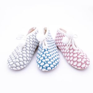 Botita Cordón Borlas Lana