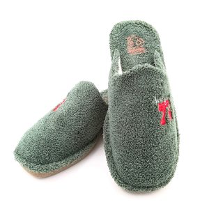 Zapatilla de casa para hombre abierta toalla abierta con suela microporosa silenciosa