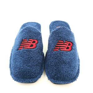 Zapatilla de casa para hombre abierta toalla abierta con suela silenciosa con inciales NB