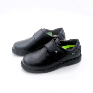 Zapato De Velcro Colegial De La Marca Gorila En Napa Piel Y Suela De Goma Antideslizante Resistente Al Agua Y El Frío