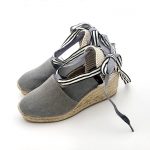 Alpargata Valenciana Con Cintas Y Tacón De 5cm