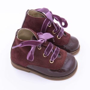 Botita Cordón Ante y Charol