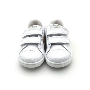 Deportiva Respetuosa En Napa Piel Con Doble Cierre De Velcro  Y Suela De Goma Antideslizante