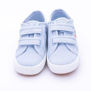 Deportiva O Playera De La Marca Superga En Algodón Loneta Con Cierre De Velcro Y Suela De Goma