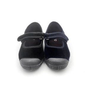 Mercedita Tercipelo Velcro Puntera Goma