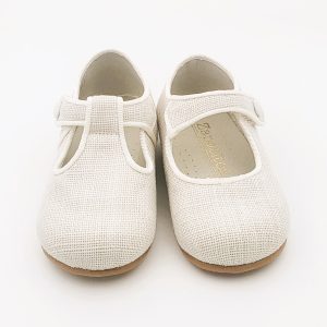 Pepito lino con cierre de velcro y botón