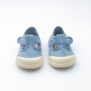 Pepito Playera Barefoot Respetuoso En Lona Algodón Con Cierre De Velcro Y Suela Flexible