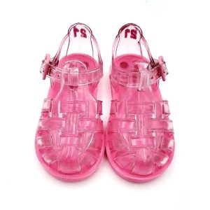 Sandalia Agua Transparente Hebilla