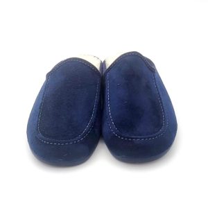 Zapatilla para hombre en algodón natural y con suela de goma antideslizante