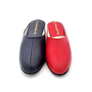 Zapatilla piel descalza con suela