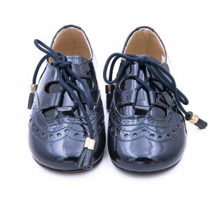 Zapato Galés Charol Cordón Borlas