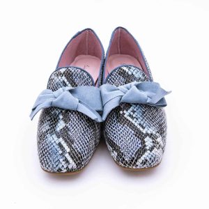 Zapato tacón con lazo