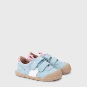 Zapatillas RESPETUOSAS de la marca IGOR en ante con cierre de velcro y suela de goma super blandita