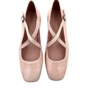 Zapato Hebilla Tacón con Doble Tira Charol